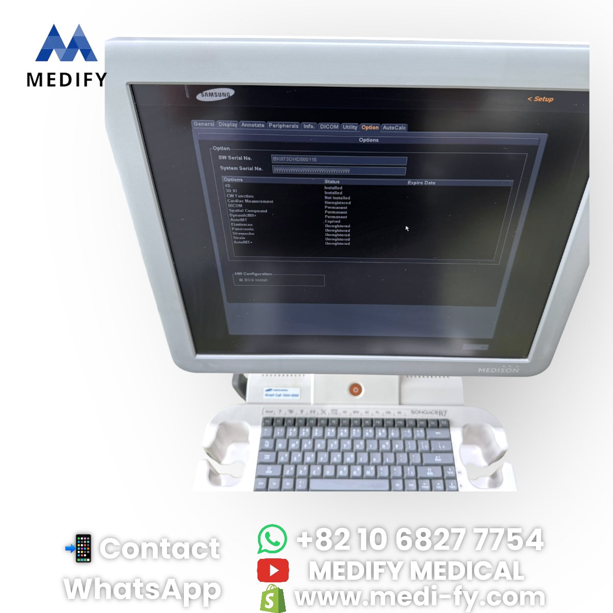 For Sale Used Medison Sonoace R7 Ultrasound