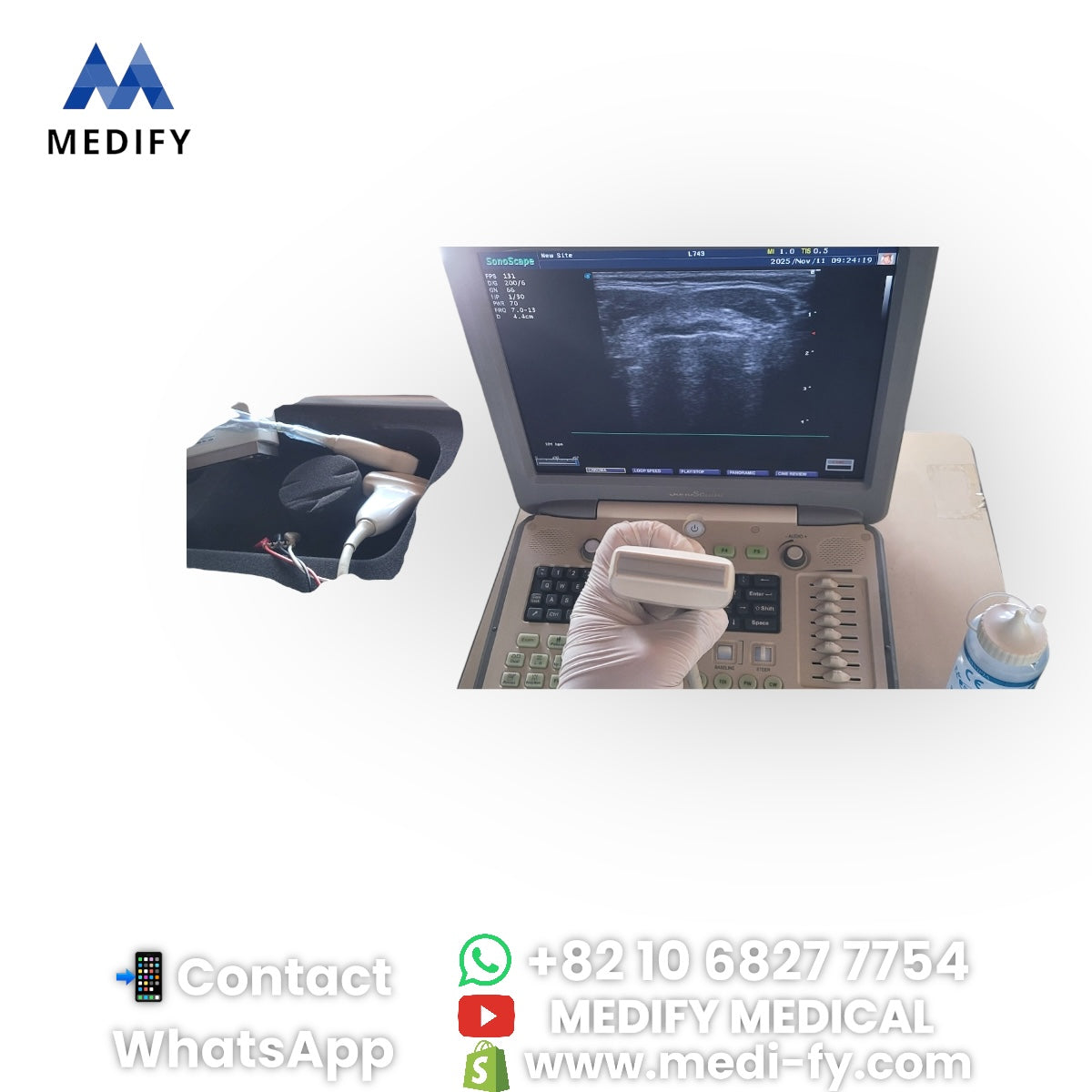 For Sale Used Sonoscape S8 Portable Ultrasound & 3Probes