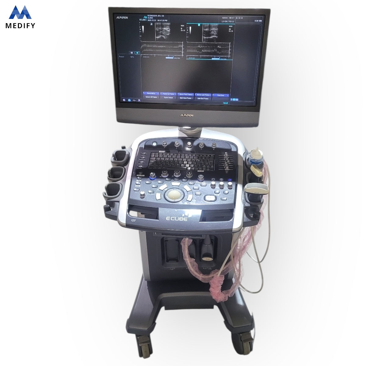 Used Alpinion Ecube9 Ultrasound - 2Probes Convex Linear For Sale
