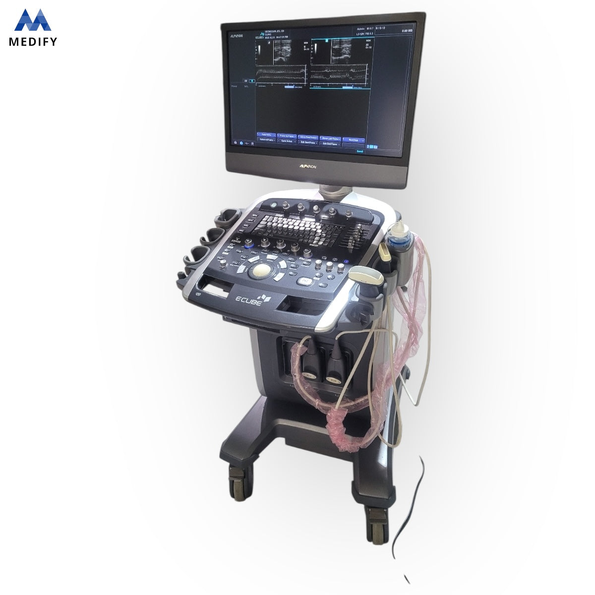 Used Alpinion Ecube9 Ultrasound - 2Probes Convex Linear For Sale