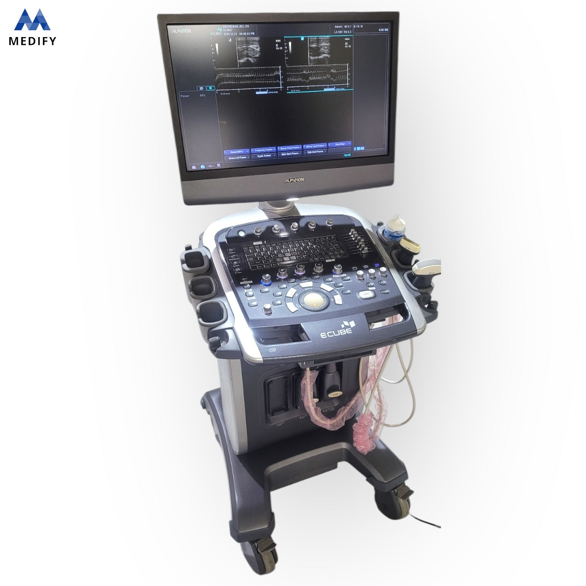 Used Alpinion Ecube9 Ultrasound - 2Probes Convex Linear For Sale