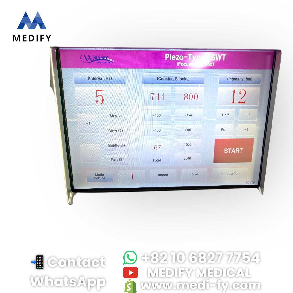 For Sale Zeus Wave Piezo Type Focus ESWT Shock Wave