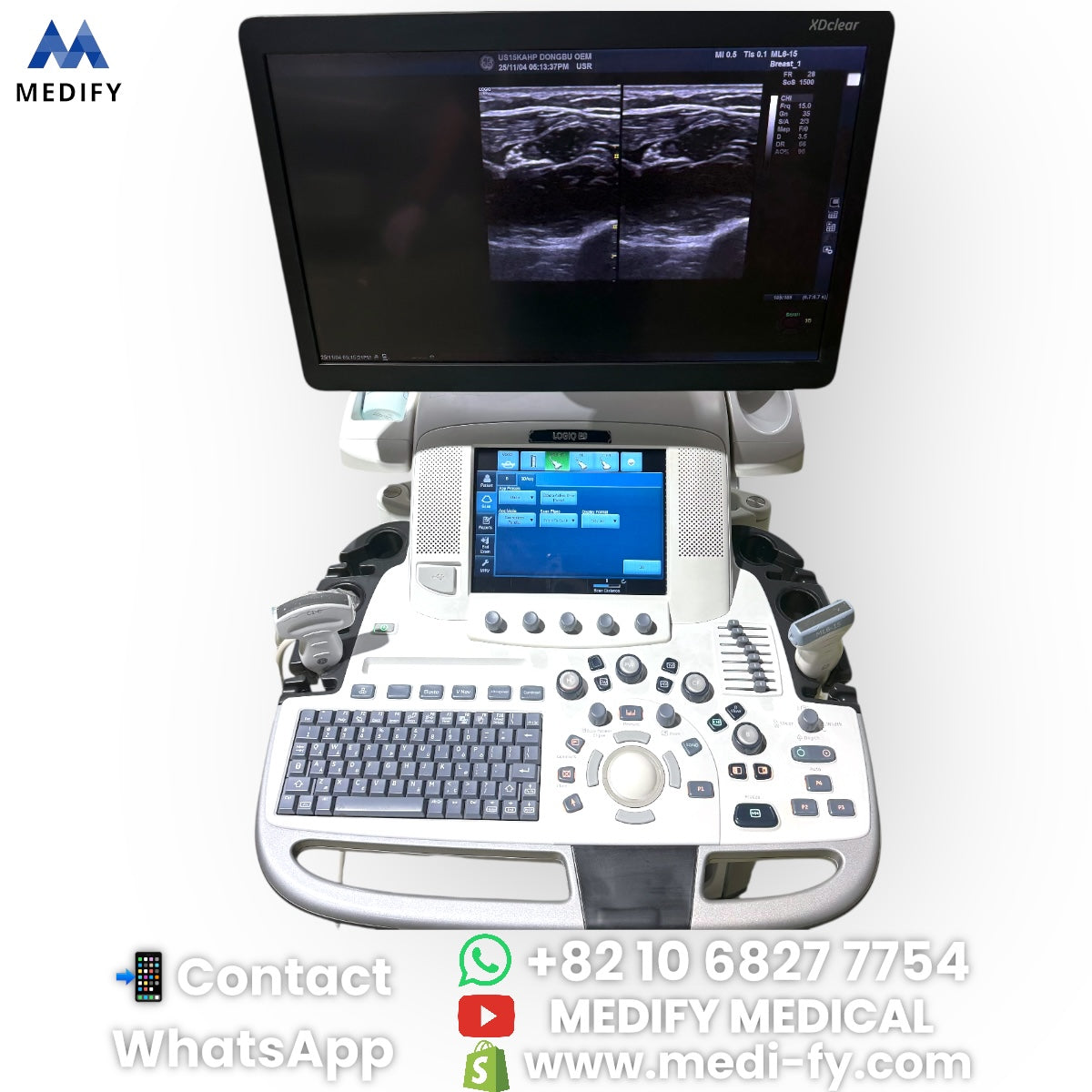 For Sale GE Logiq E9 XDclear 2.0 Ultrasound - 2Probe