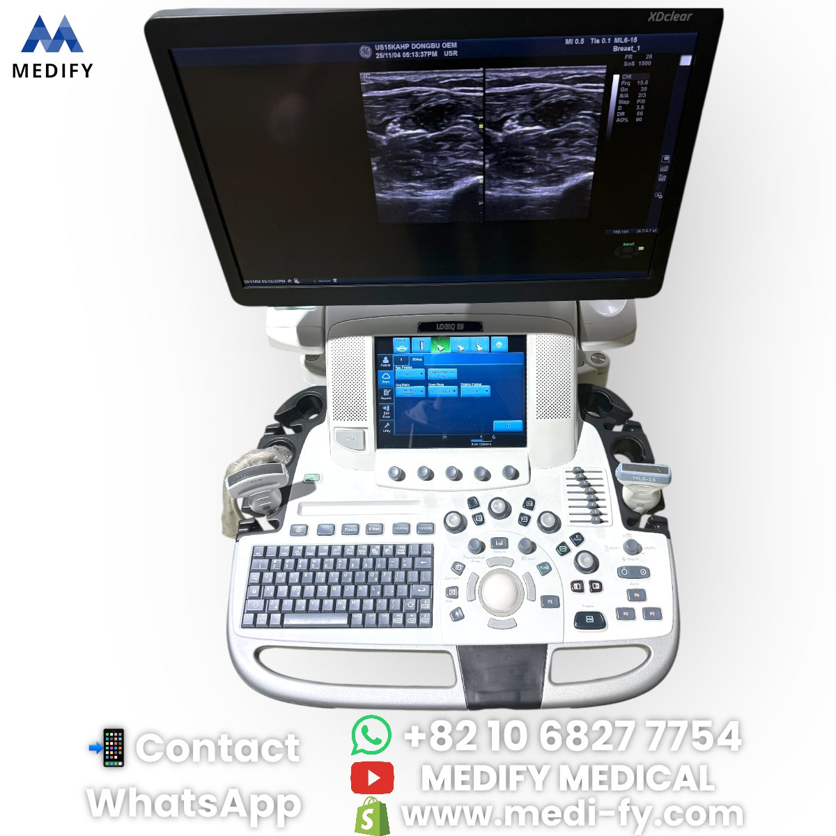 For Sale GE Logiq E9 XDclear 2.0 Ultrasound - 2Probe