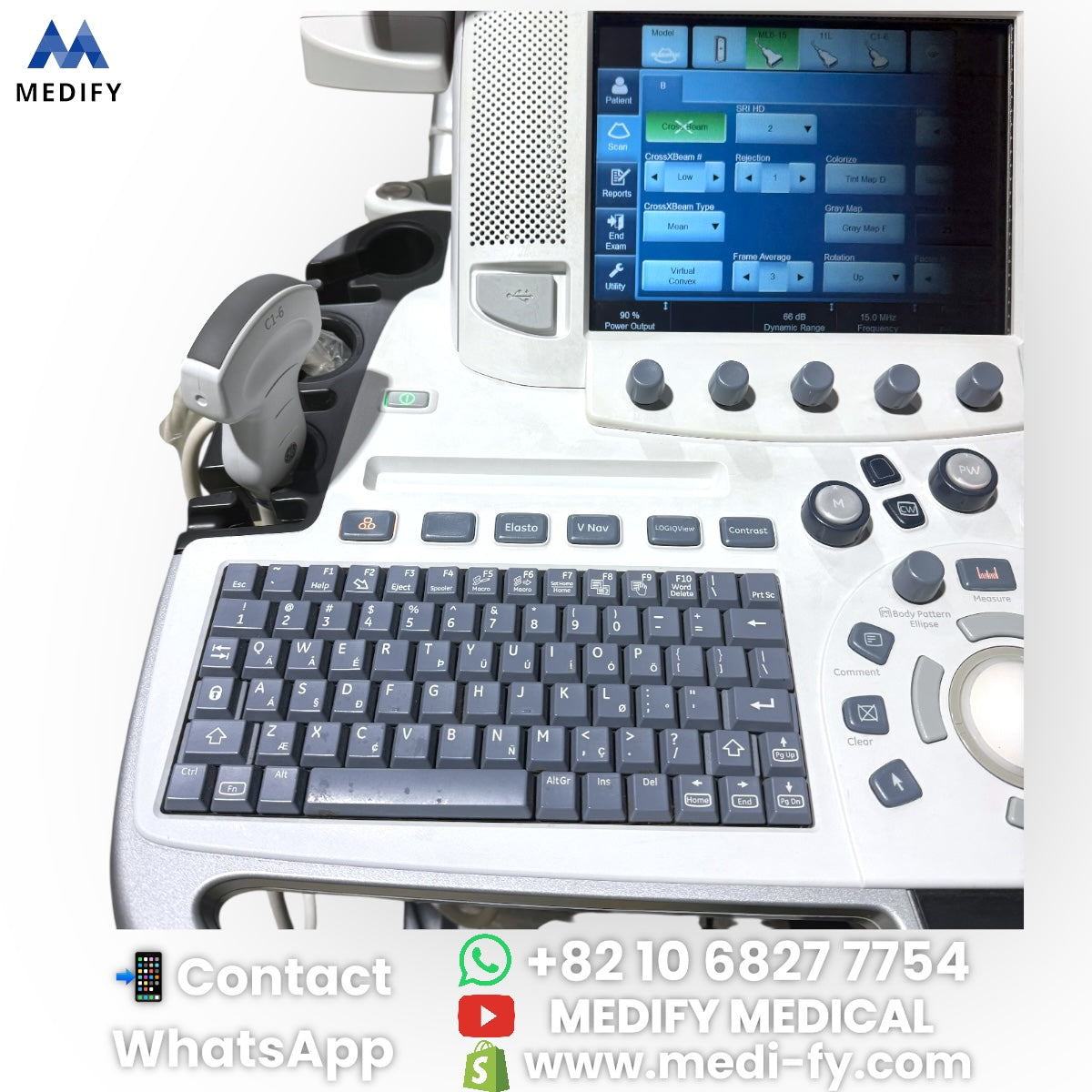 For Sale GE Logiq E9 XDclear 2.0 Ultrasound - 2Probe