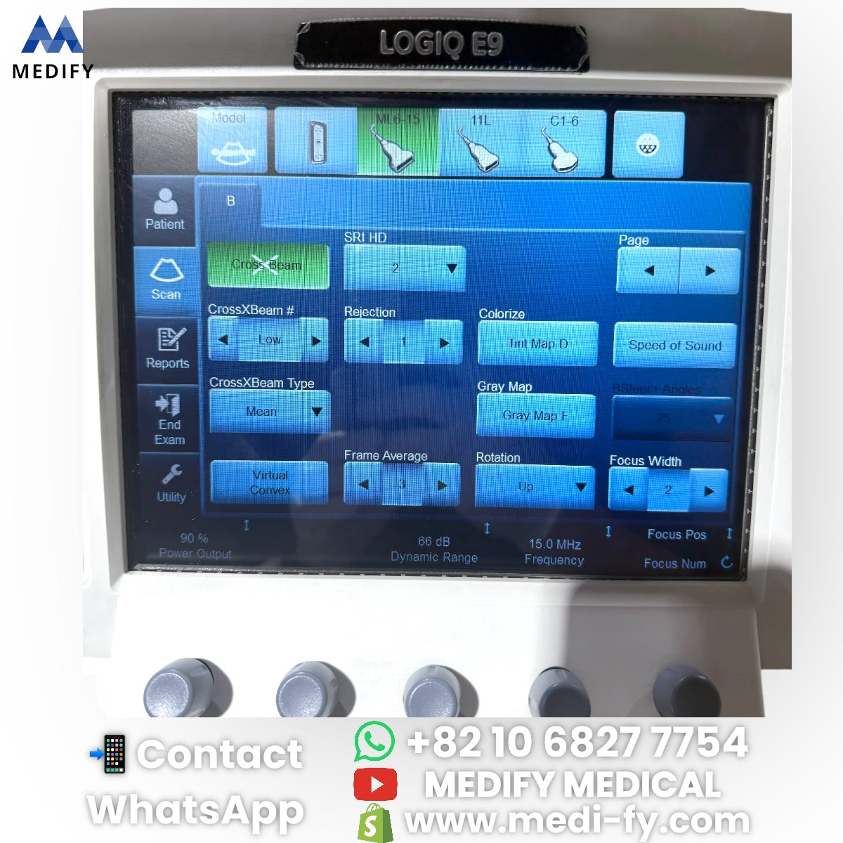 For Sale GE Logiq E9 XDclear 2.0 Ultrasound - 2Probe