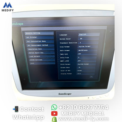 For Sale Sonoscape S20 Ultrasound System - 3Probes