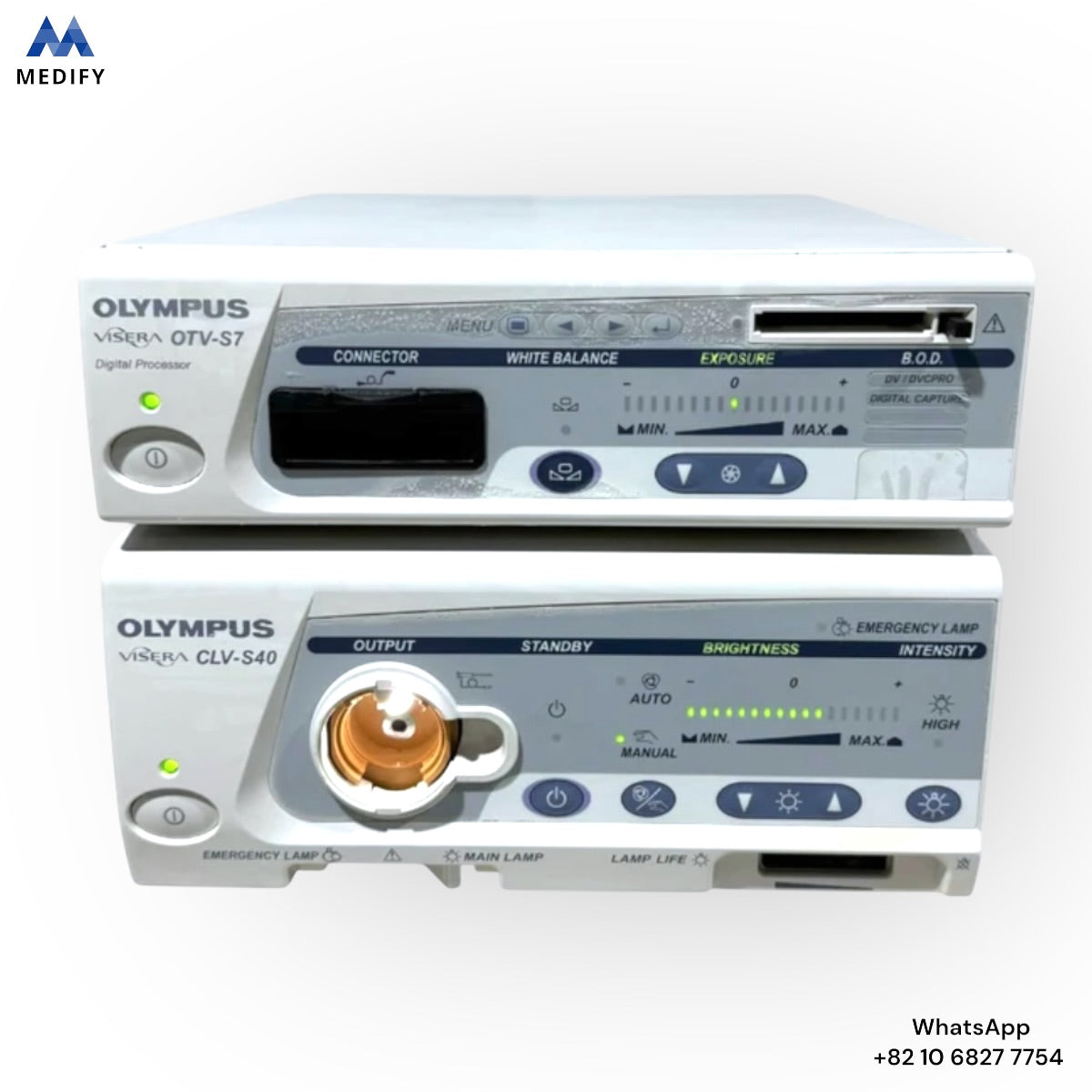 For Sale Olympus Endoscopy Visera OTV-S7 Processor & CLV-S40 Light Source