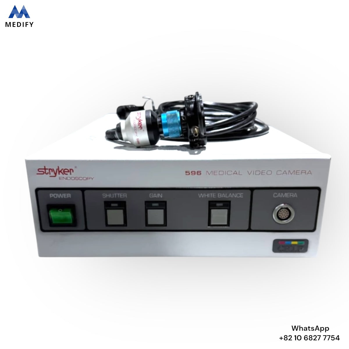 For Sale Stryker 596 Endoscopy Video System & Camera Head 596 w Coupler