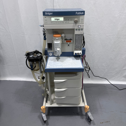 Used Drager Fabius Anesthesia Machine & Enflurane Vapor 2000 For Sale