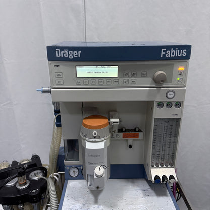 Used Drager Fabius Anesthesia Machine & Enflurane Vapor 2000 For Sale