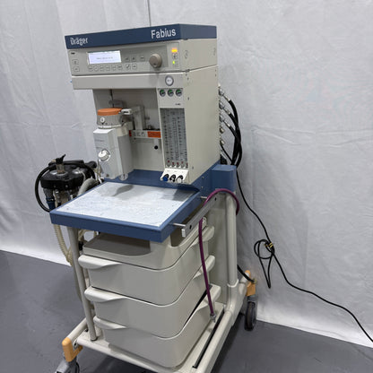 Used Drager Fabius Anesthesia Machine & Enflurane Vapor 2000 For Sale