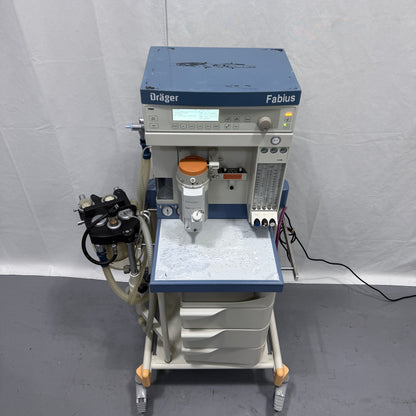 Used Drager Fabius Anesthesia Machine & Enflurane Vapor 2000 For Sale