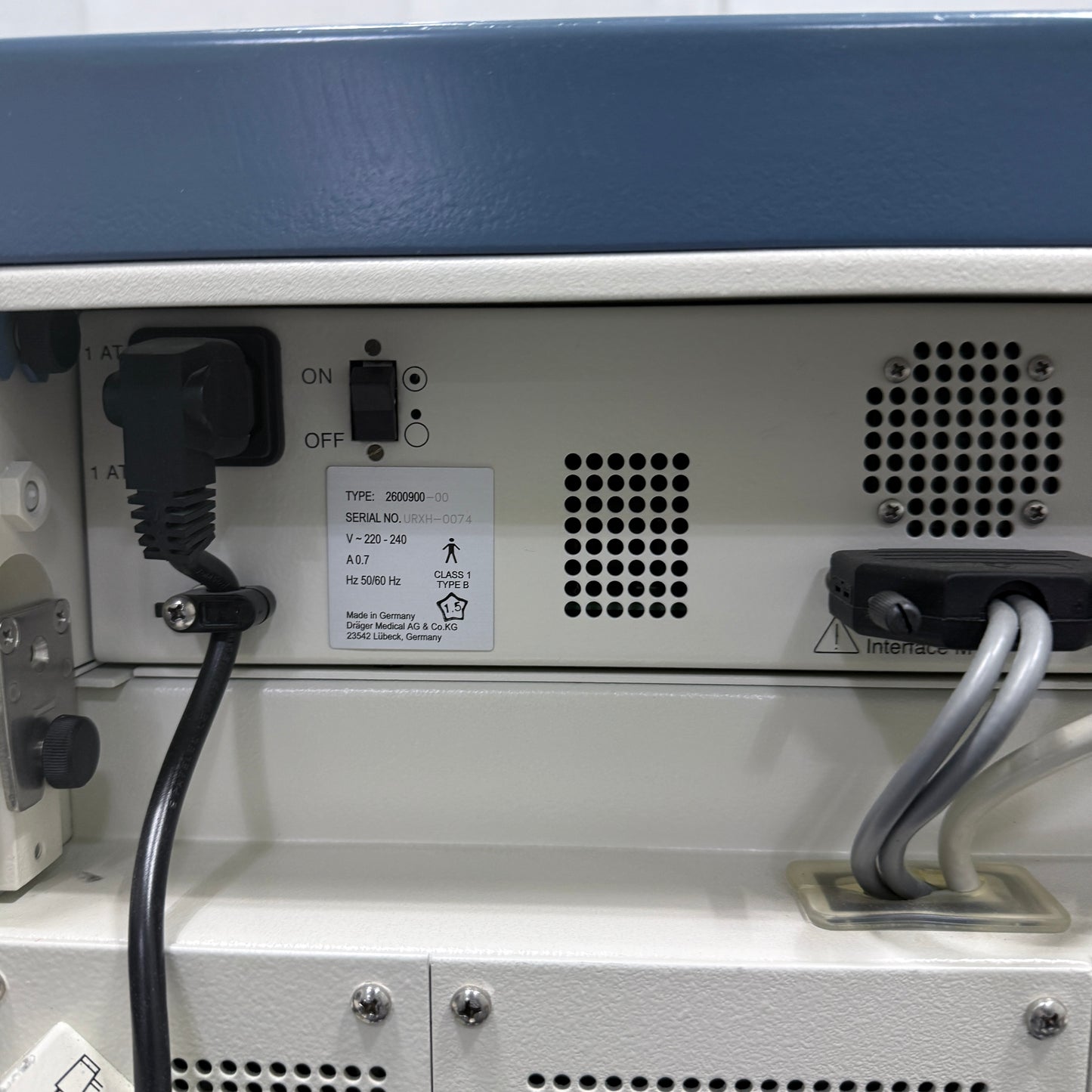 Used Drager Fabius Anesthesia Machine & Enflurane Vapor 2000 For Sale