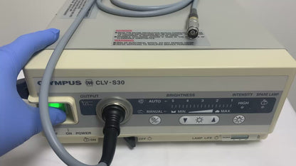 Olympus CLV-S30 Endoscopy Light Source 300 Watt Xenon & Fiberoptic Light Cable