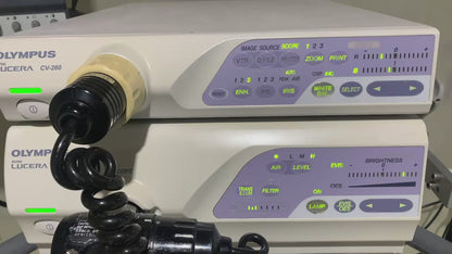 ($4,500) Olympus Endoscopy CV-260 System & GIF-Q260J Gastroscope & Pigtail